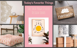 She Shed Yoga Studio Ideas Our Favorite Things on Etsy