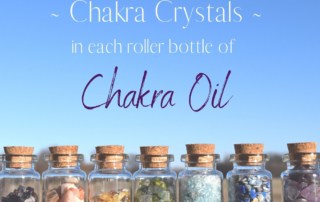 Chakra Crystal Intention Oils Set Reiki Infused Chakra Oils - Abundance Creative Juice New Beginnings Good Vibes Intuition Stress Be Gone