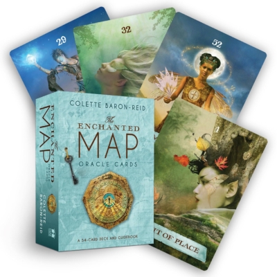 Psychic Medium Readings use Divination Tools like: The Enchanted Map Oracle Cards- A 54-Card Oracle Deck for Love, Purpose, Healing, Magic, and Happiness